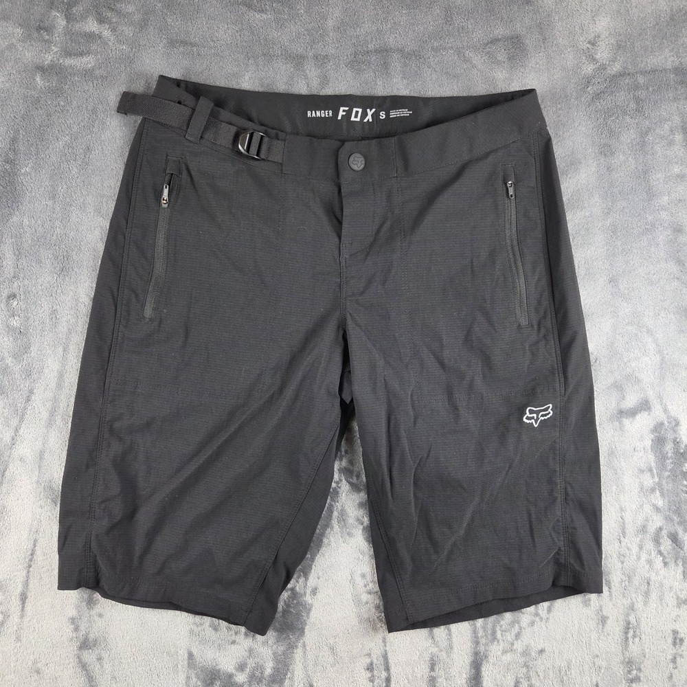 Fox Racing Ranger MTB Black Shorts Mens Sz. Small Stretch Belted Adjustable